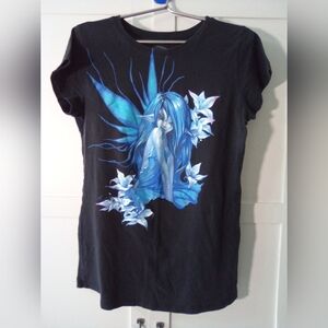 Trick Fairy Shirt Blue Wing Size XXL Juniors Vintage Y2K Hot Topic